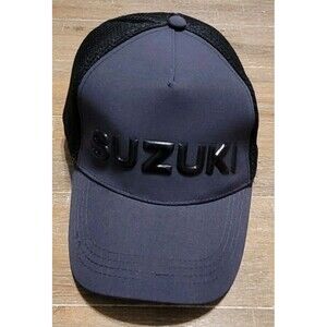Suzuki Hat Cap Gray Black Logo  Adjustable Snapback Jimny Hayabusa  Motorcycles